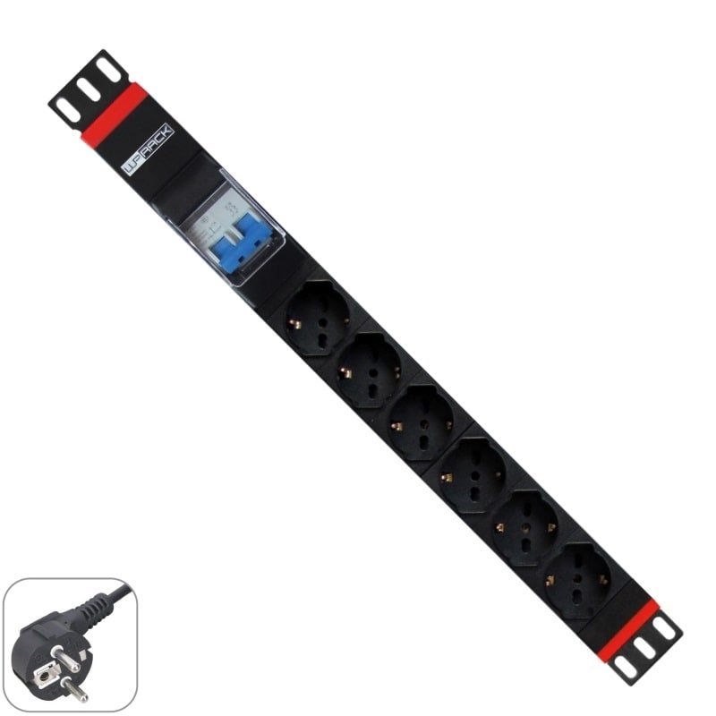 ZELIATECH - NPRWPNPDUG0206 PDU 19, 6 X UNEL,SPINA SCHUKO, MAGNETOTE