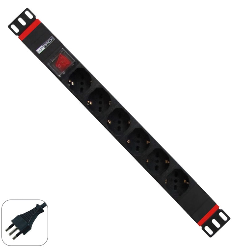 ZELIATECH - NPRWPNPDUI0106 PDU 19, 6 PRESE UNEL, SPINA ITA16A