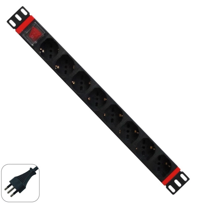 ZELIATECH - NPRWPNPDUI0108 PDU 19, 8 PRESE UNEL, SPINA ITA16A