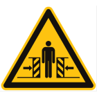 CEMBRE SPA - CEM202903 ETICHETTA ADESIVA DI AVVERTIMENTO WS-MB, SIMBOLO PERICOLO RIBALTAMENTO, DIMENSIONE 100mm