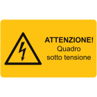 CEMBRE SPA - CEM2553HT015 ETICHETTA ADESIVA DI AVVERTIMENTO, CON SIMBOLO PERICOLO + TESTO