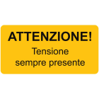 CEMBRE SPA - CEM1300HT061 ETICH.AVVERTIMENTO WST-OTY 25X50MM.+TEST