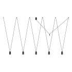 NOVALUX SPA - NOX114101.02 WENDY: C/CAVO L.1200MM X 5XGU10 NE