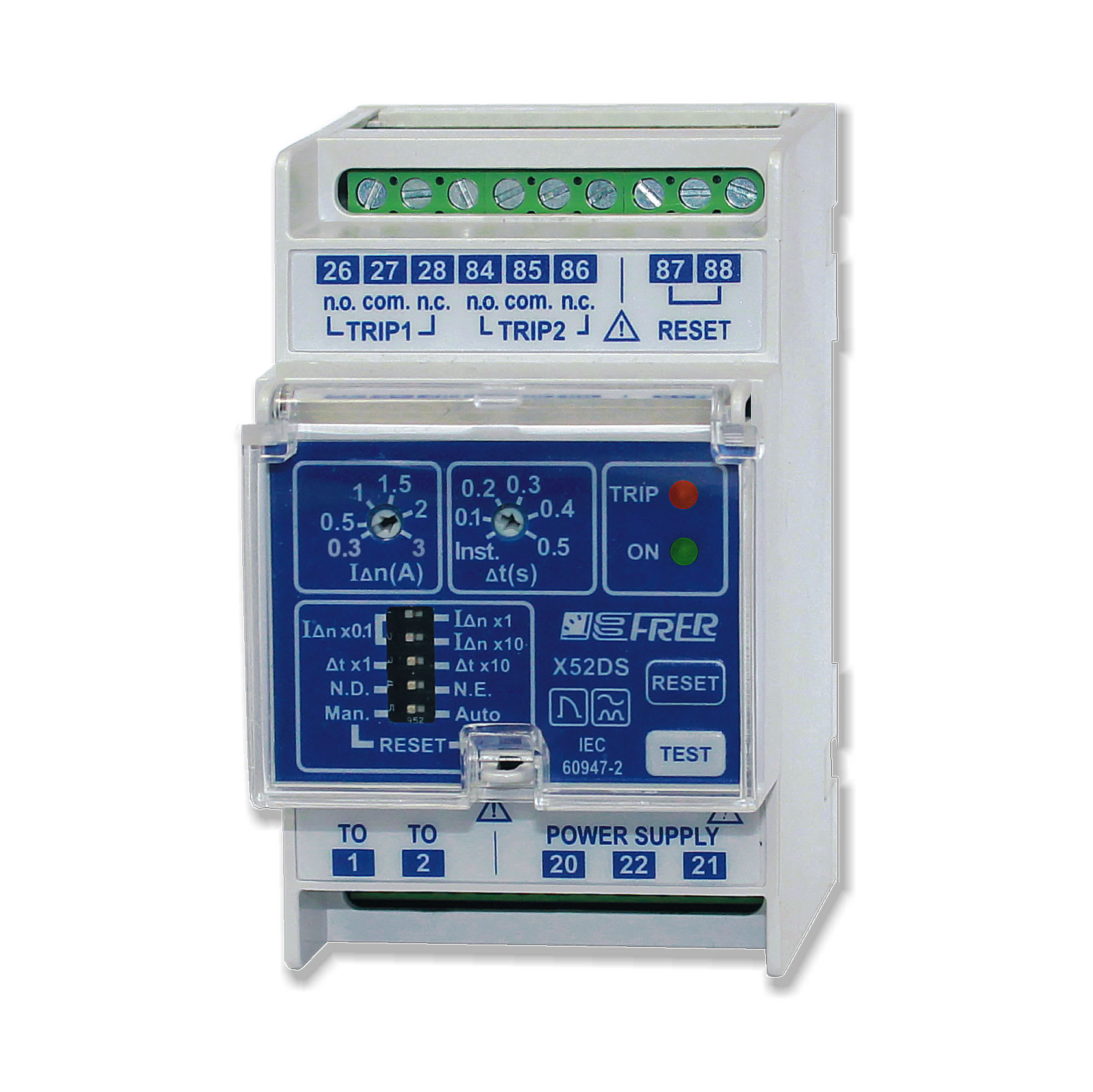 FRER SRL - FREX52DSX025X20H REL  TIPOA 3MOD.DIN 2TRIP A.80 260V