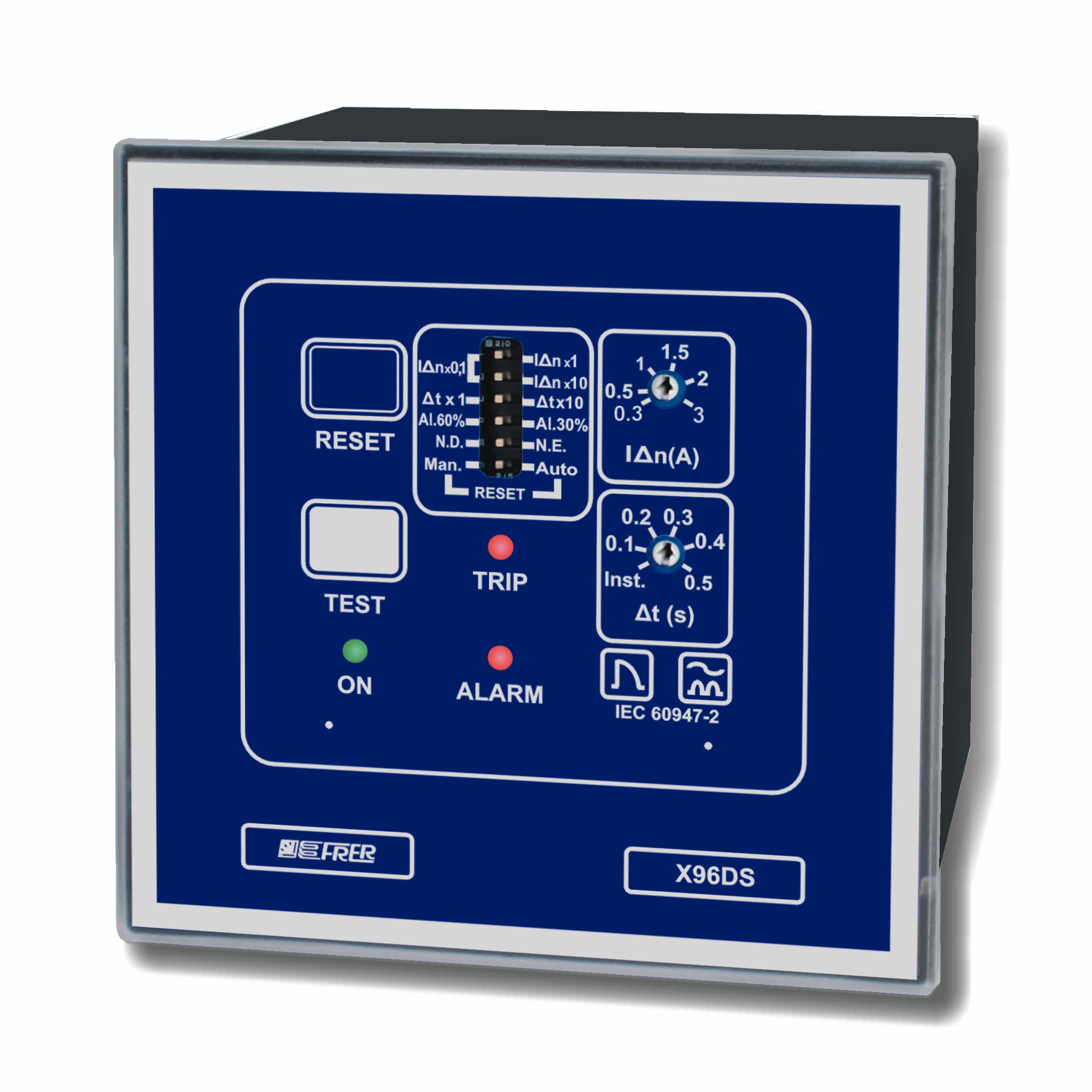 FRER SRL - FREX96DSX025X21S REL TIPOA 96X96 2TRIP+ALL A.115-230V
