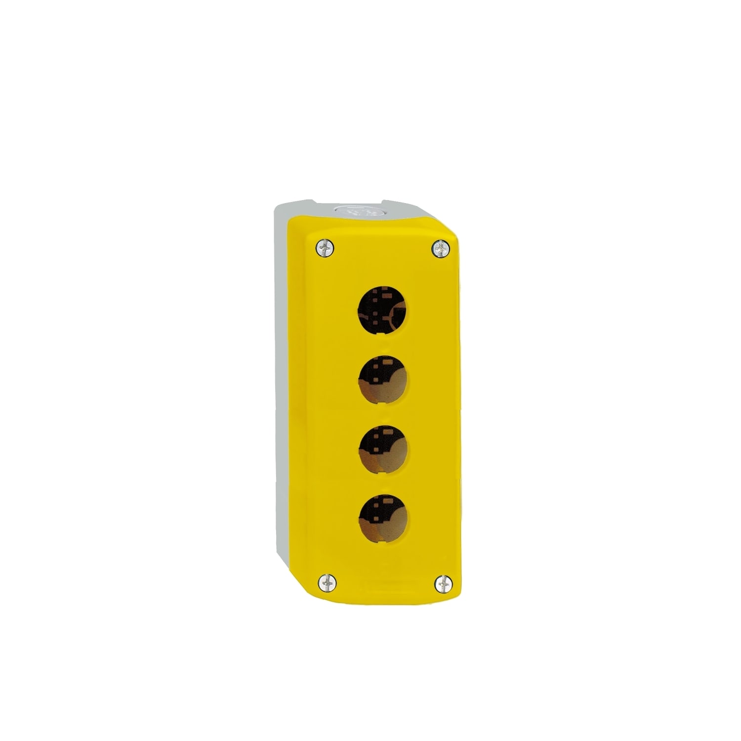 SCHNEIDER ELECTRIC - SNRXALK04 PULSANTIERA VUOTA GIALLA 4 FORI