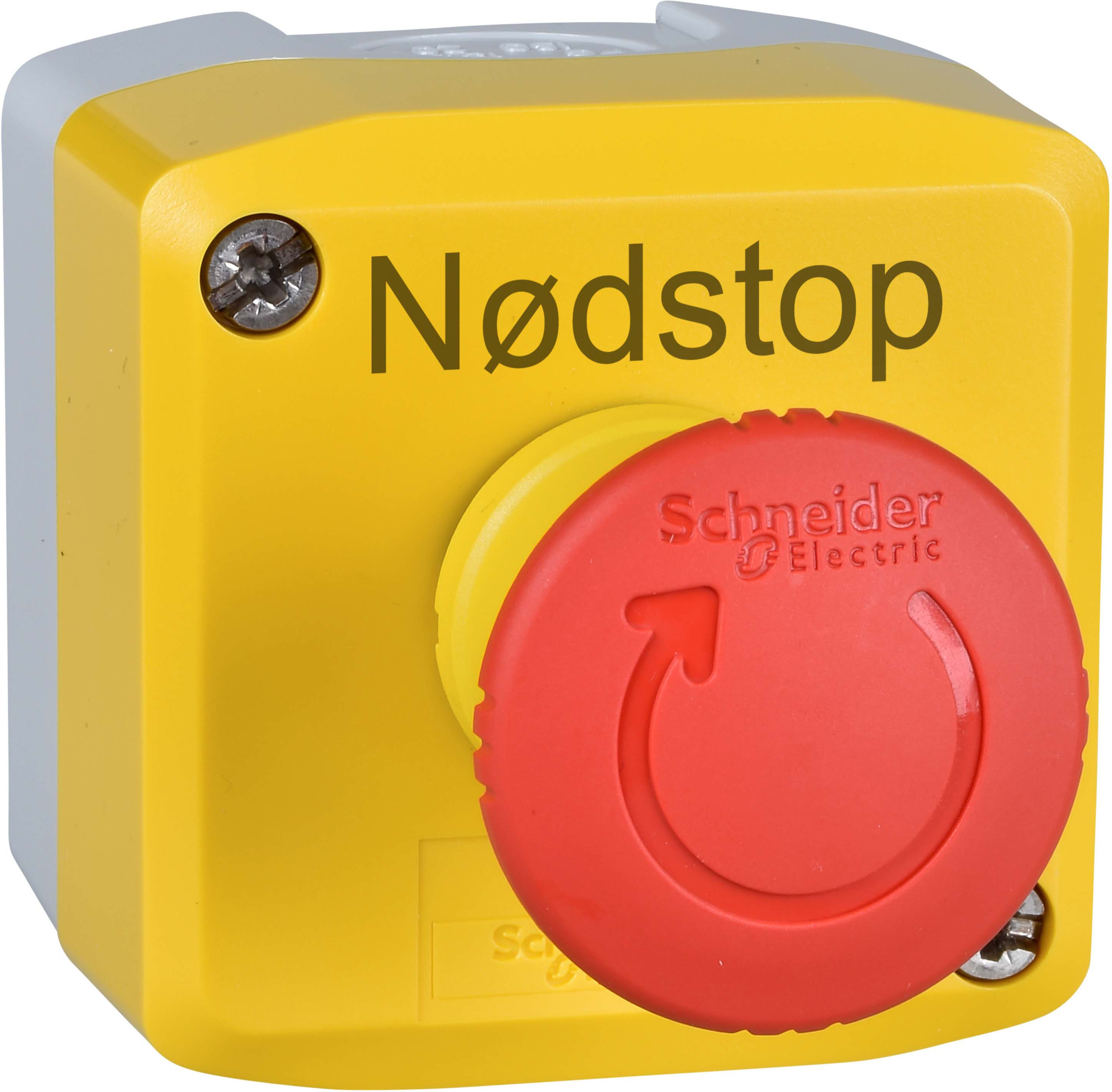 SCHNEIDER ELECTRIC - SNRXALK178GTH26 Pulsantiera in plastica completa, arresto di emergenza girare per sbloccare, rosso 2NC+1NO, con marcatura N Ø DST Ø P
