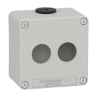 SCHNEIDER ELECTRIC - SNRXAPD1202 PULSANTIERA IN METALLO GRIGIA 2 FORI