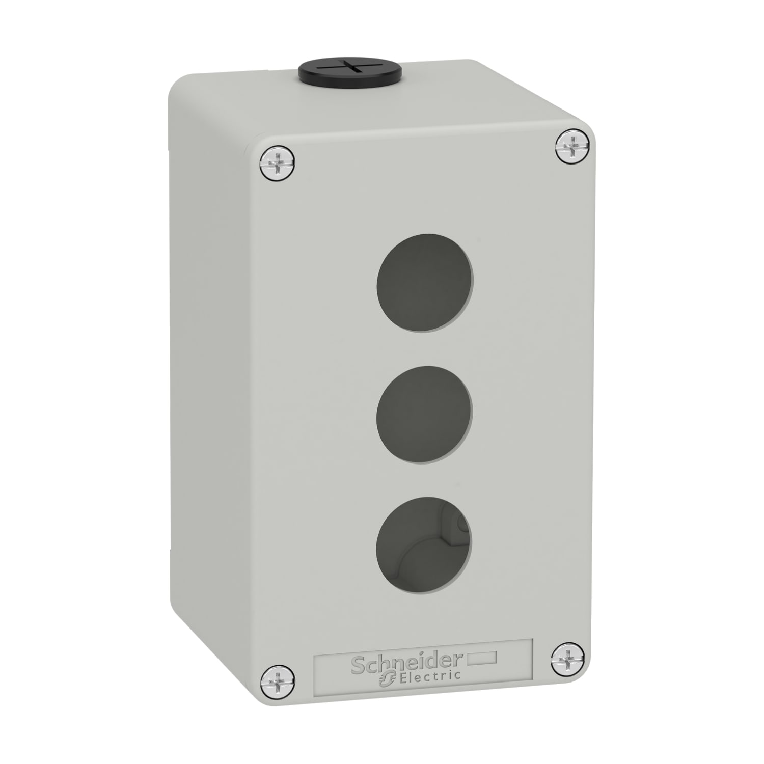 SCHNEIDER ELECTRIC - SNRXAPD2503 PULSANTIERA IN METALLO GRIGIA 3 FORI