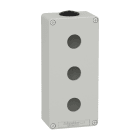 SCHNEIDER ELECTRIC - SNRXAPD3203 Pulsantiera in metallo grigia M25 3 fori 22MM 80X175X51,5 UL CSA