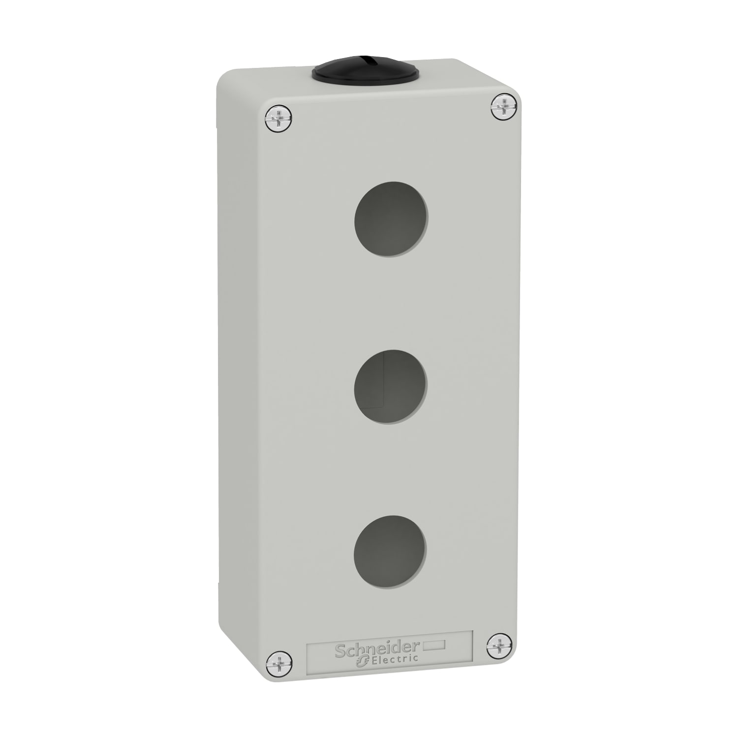 SCHNEIDER ELECTRIC - SNRXAPD3203 PULSANTIERA IN METALLO GRIGIA 3 FORI