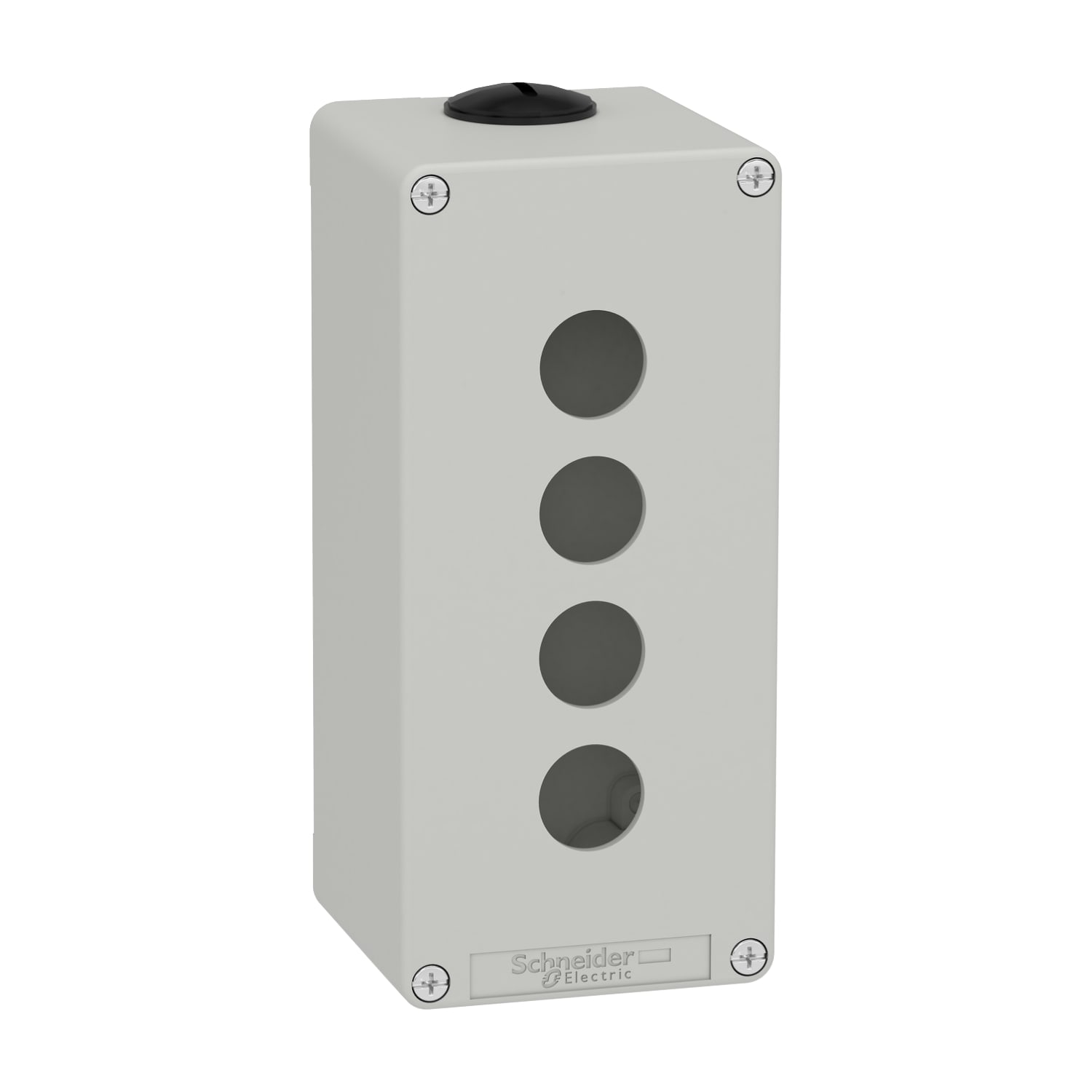 SCHNEIDER ELECTRIC - SNRXAPD3504 PULSANTIERA IN METALLO GRIGIA 4 FORI
