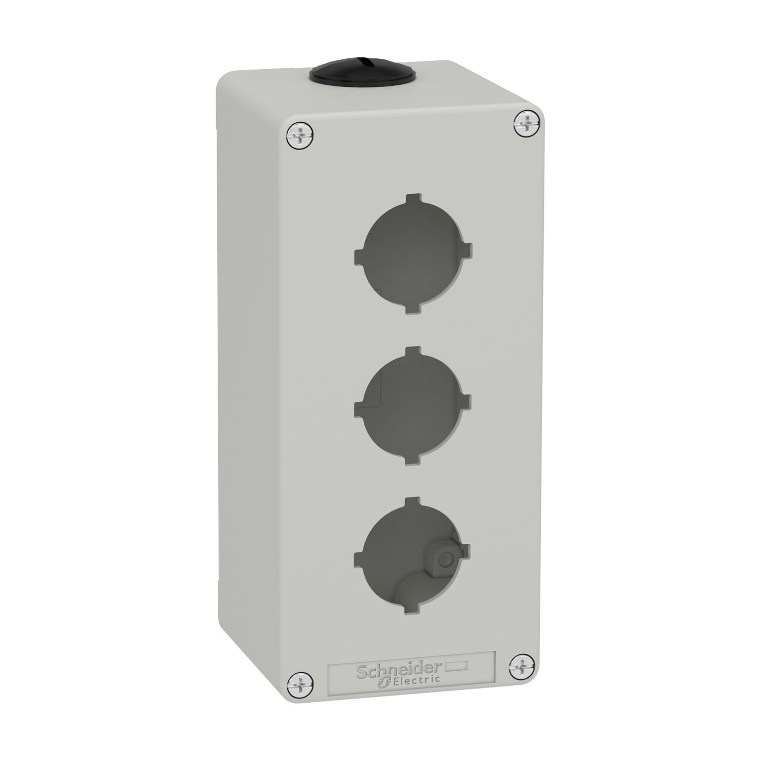 SCHNEIDER ELECTRIC - SNRXAPD3603 PULSANTIERA METALLO GRIGIA 2 FORI 30MM