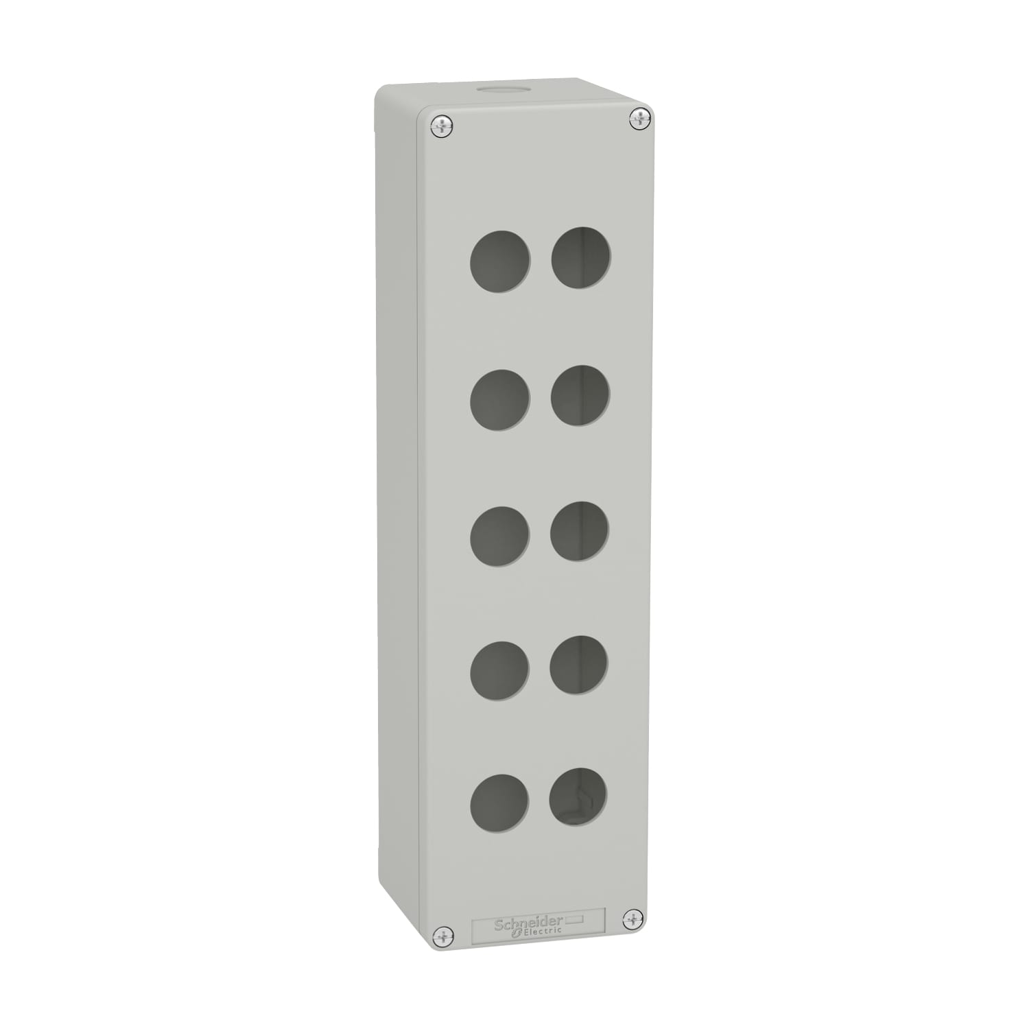 SCHNEIDER ELECTRIC - SNRXAPD5510 Pulsantiera in metallo grigia  M32 10 fori 22MM 85X310X77 UL CSA