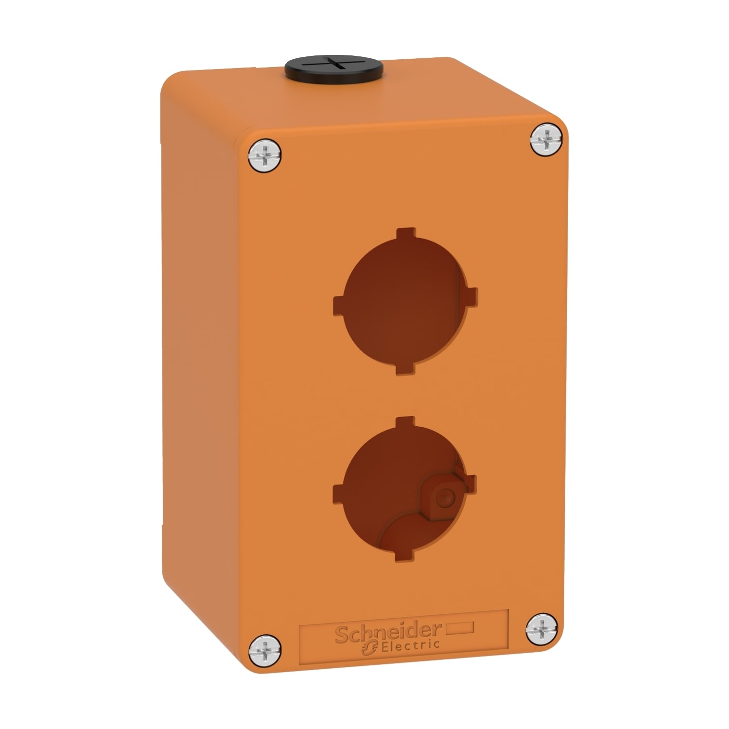 SCHNEIDER ELECTRIC - SNRXAPO2602 PULSANTIERA METALLO ARANCIO 2 FORI 30MM