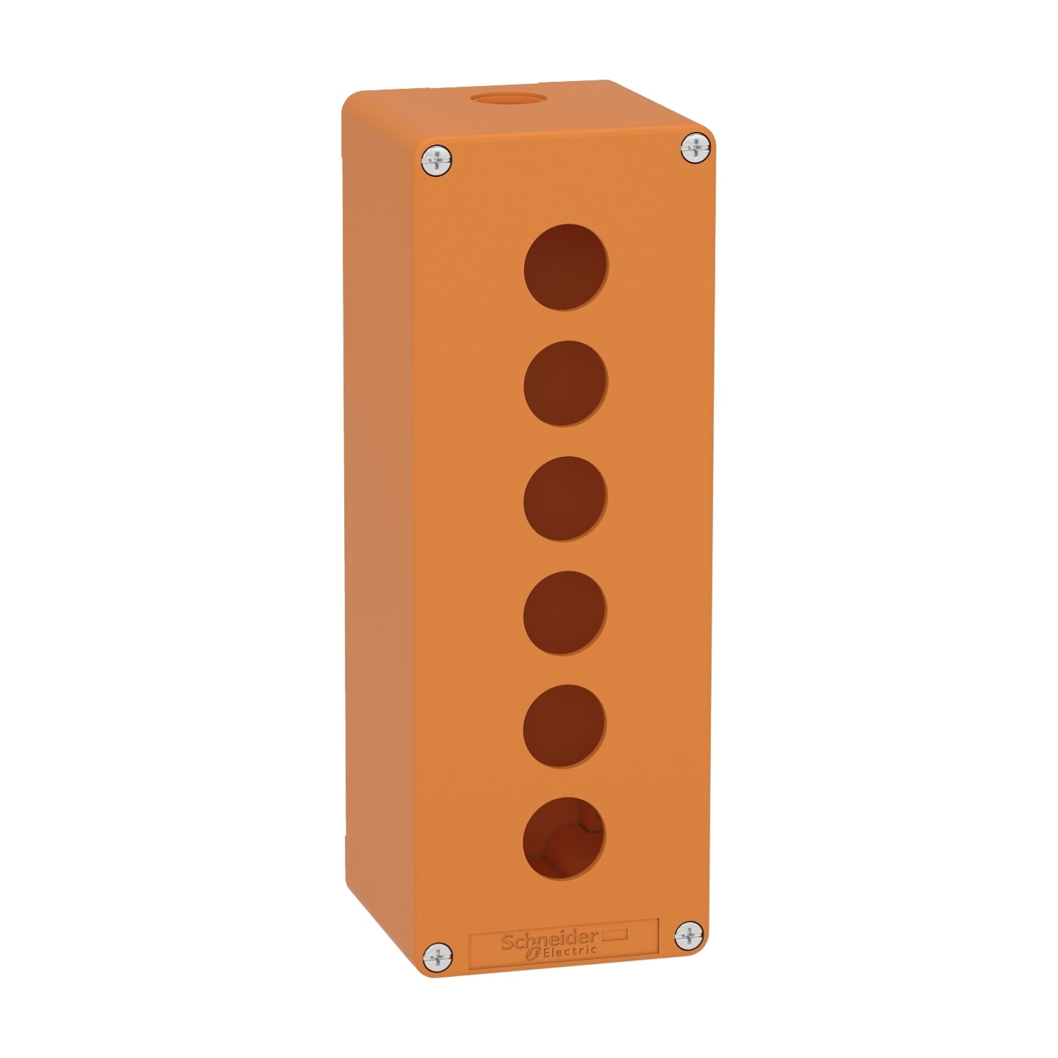 SCHNEIDER ELECTRIC - SNRXAPO4506 Pulsantiera vuota arancio  M25 6 fori 22MM 80X220X77 UL CSA