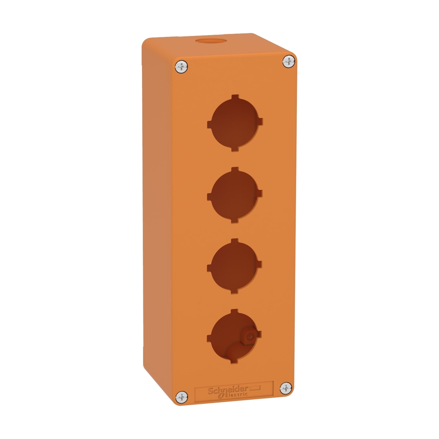 SCHNEIDER ELECTRIC - SNRXAPO4604 Pulsantiera vuota arancio  M25 4 fori 30MM  80X220X77 UL CSA