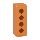 SCHNEIDER ELECTRIC - SNRXAPO4604 Pulsantiera vuota arancio M25 4 fori 30MM 80X220X77 UL CSA