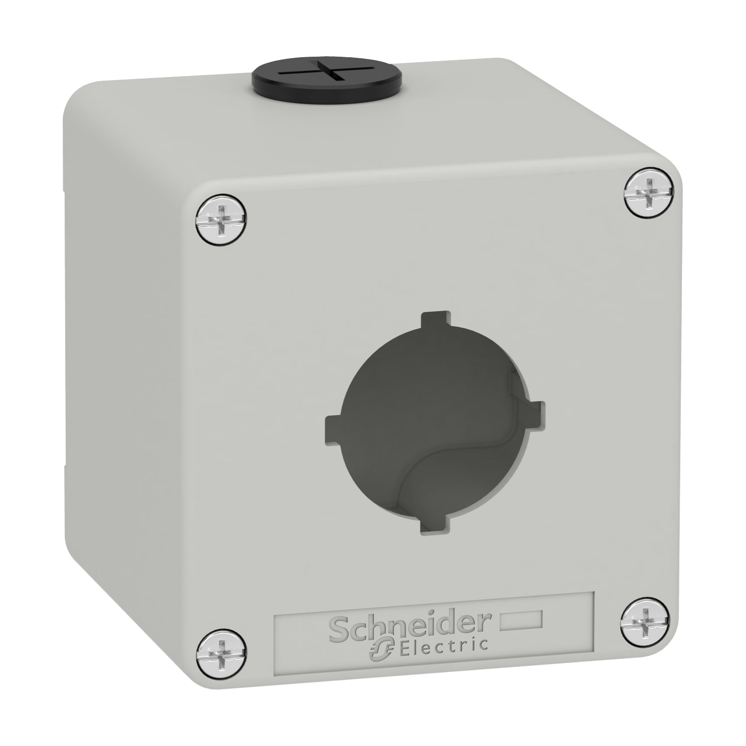 SCHNEIDER ELECTRIC - SNRXAPD1601 PULSANTIERA METALLO GRIGIA 1 FORO 30MM