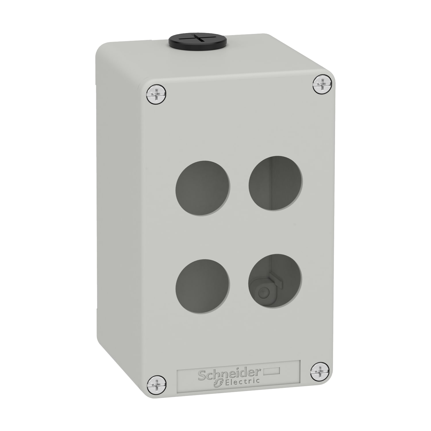 SCHNEIDER ELECTRIC - SNRXAPD2504 Pulsantiera in metallo grigia  M20 4 fori 22MM 80X130X77 UL CSA