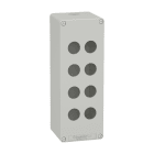 SCHNEIDER ELECTRIC - SNRXAPD4508 Pulsantiera in metallo grigia M25 8 fori 22MM 80X220X77 UL CSA