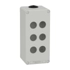 SCHNEIDER ELECTRIC - SNRXAPD3506 Pulsantiera in metallo grigia M25 6 fori 22MM 80X175X77 UL CSA