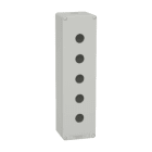SCHNEIDER ELECTRIC - SNRXAPD5505 PULSANTIERA IN METALLO GRIGIA 5 FORI