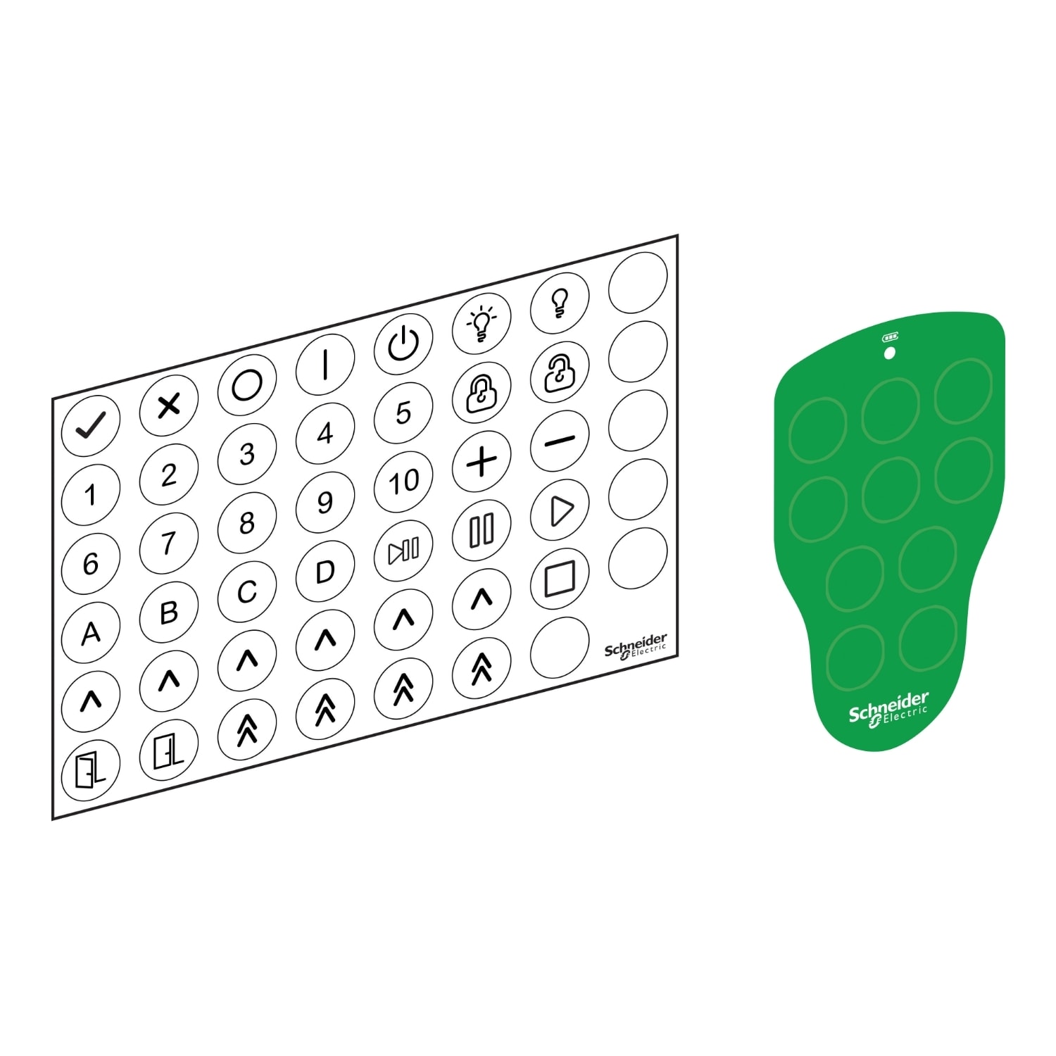 SCHNEIDER ELECTRIC - SNRZARC620 ETICHETTA ADESIVA UNIVERSALE+SET SIMBOLI