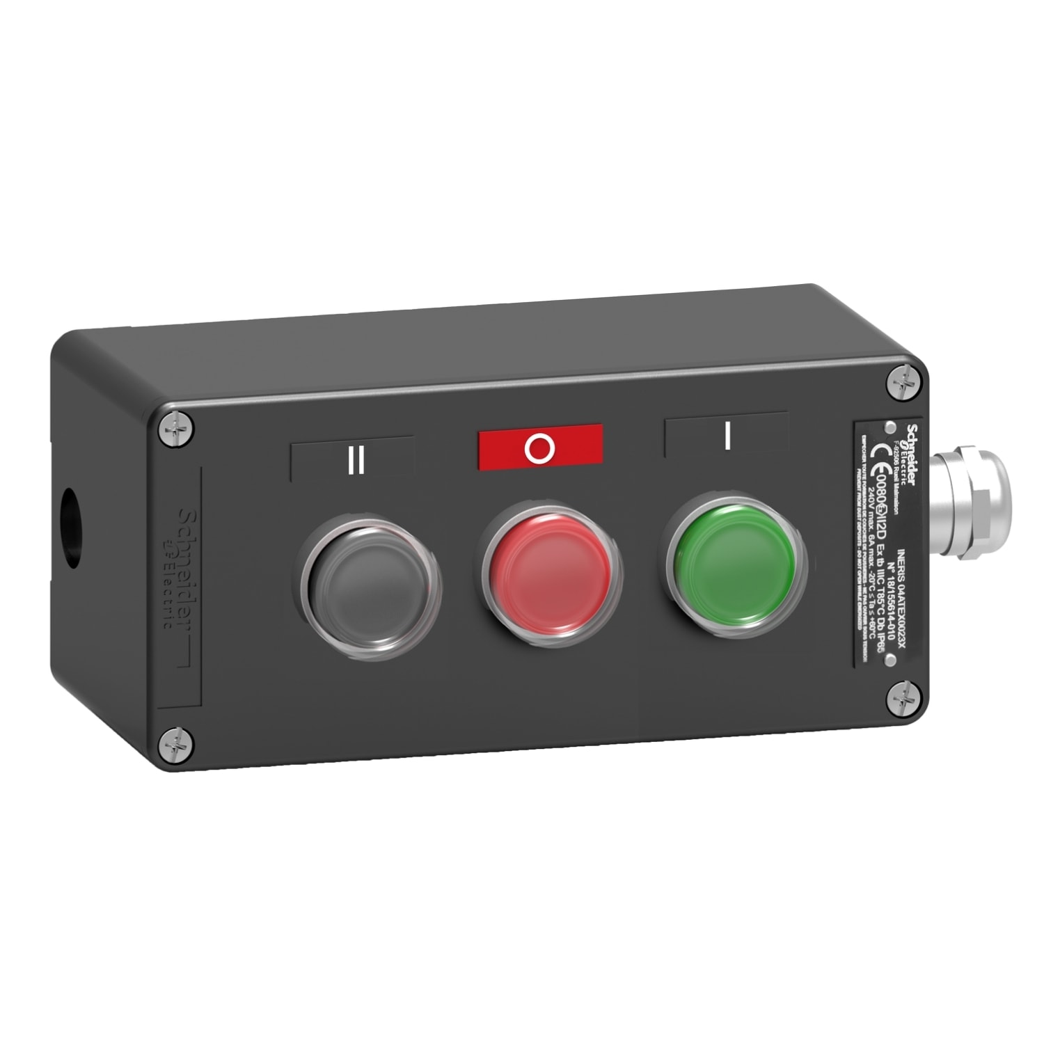 SCHNEIDER ELECTRIC - SNRXAWF310EX PULSANTIERA METALLO 1NO VERDE 3 FUNZIONI