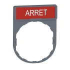 SCHNEIDER ELECTRIC - SNRZBY2104C0 PORTA ETICHETTA+ETICHETTA ARRET