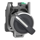 SCHNEIDER ELECTRIC - SNRXB4BD215 Selettore a leva, Harmony XB4, metallo, nero, 22 mm, 2 posizioni, fisso, 1 NO, contatti Push-in
