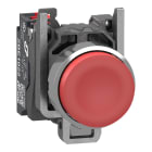 SCHNEIDER ELECTRIC - SNRXB4BL425 Pulsante, Harmony XB4, metallo, sporgente, rosso, 22 mm, ad impulso, senza marcatura, 1 NC, contatti Push-in
