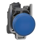 SCHNEIDER ELECTRIC - SNRXB4BVB65 Lampada spia, Harmony XB4, metallo, blu, 22 mm, LED universale, lente semplice, 24 V AC DC, contatti Push-in