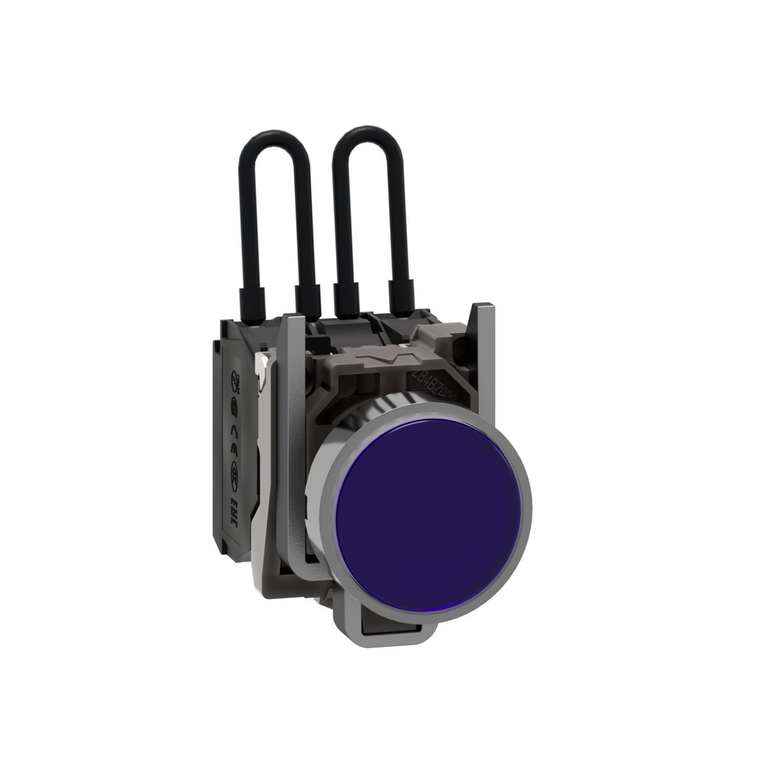 SCHNEIDER ELECTRIC - SNRXB4BW26G5 Pulsante di test lampada spia blu 110 120Vac- LED universale- Ø22