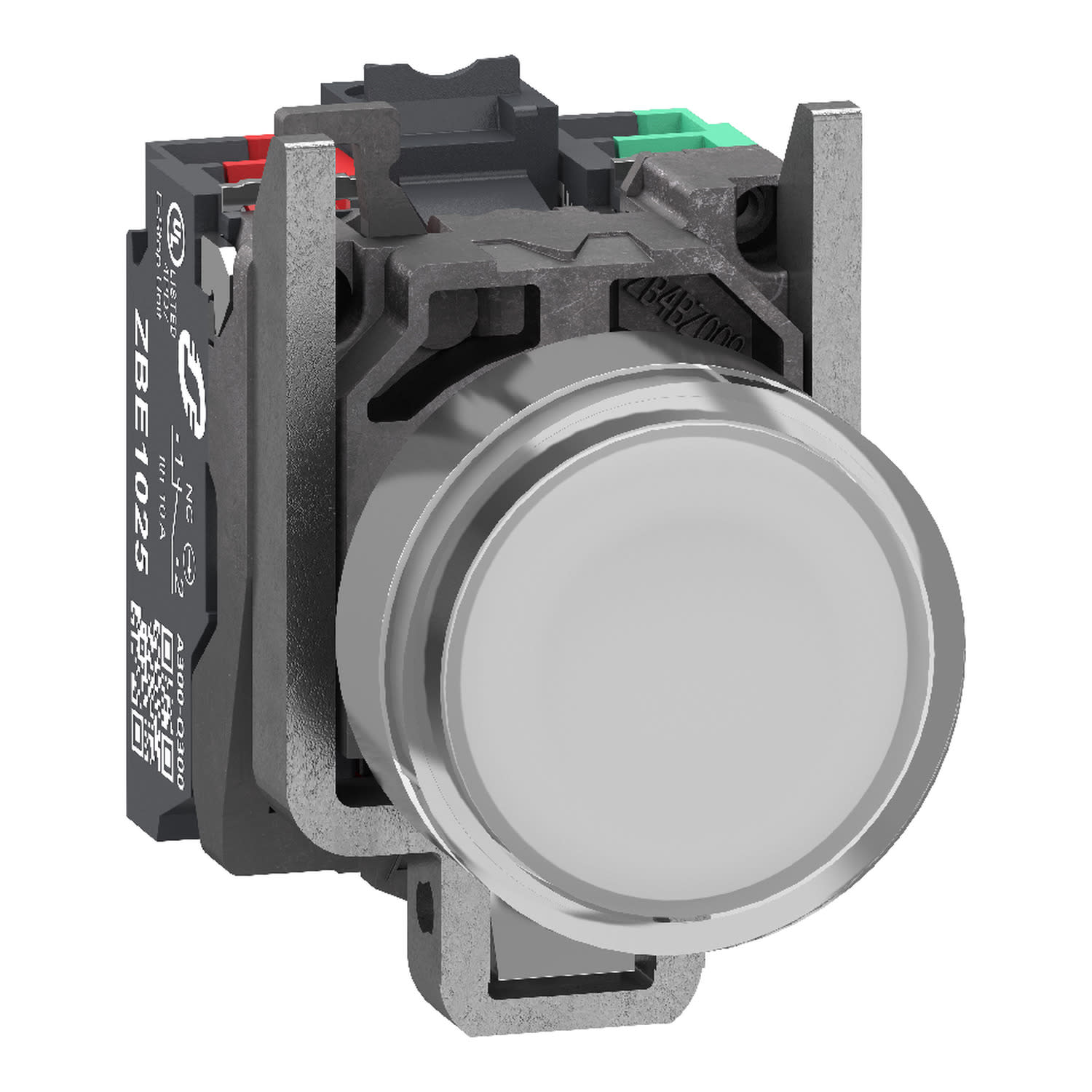 SCHNEIDER ELECTRIC - SNRXB4BW31B55 PULSANTE LUM. BIANCO 24V NO+NC PUSH-IN