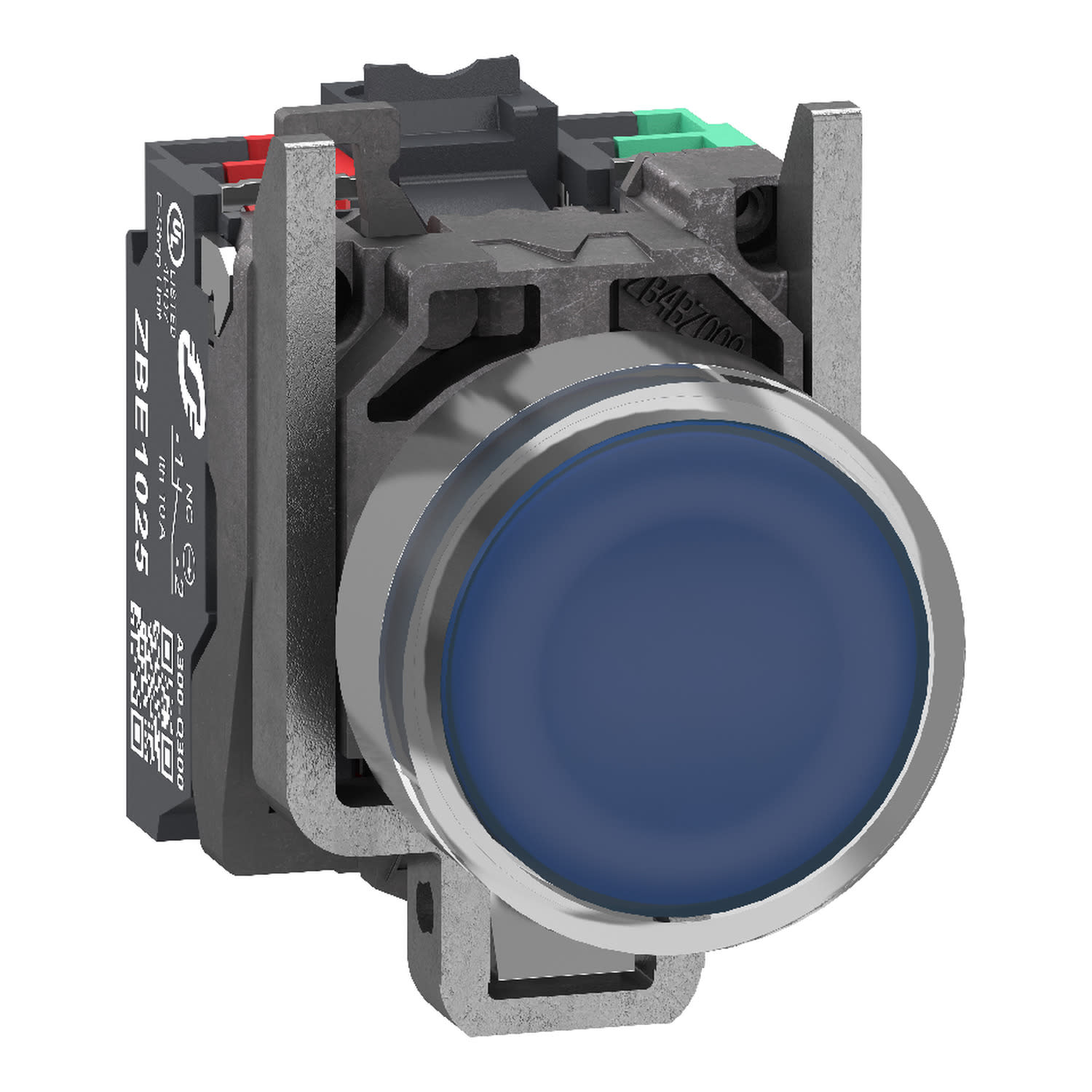 SCHNEIDER ELECTRIC - SNRXB4BW36B55 Pulsante luminoso blu 24V NO+NC push-in