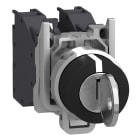 SCHNEIDER ELECTRIC - SNRXB4BG33 SELETTORE CON CHIAVE Ø 22 - 3 POS. - A CHIAVE - 2NO