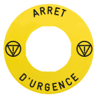 SCHNEIDER ELECTRIC - SNRZBY9130T ETICHETTA ARRET D URGENCE