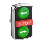 SCHNEIDER ELECTRIC - SNRZB4BA73133 TESTA PULSANTE A TRIPLO TASTO FRECCE