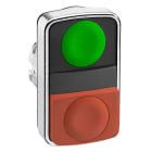 SCHNEIDER ELECTRIC - SNRZB4BL7340 Testa pulsante doppio Ø22 - rossa + verde - senza marcatura - IP40