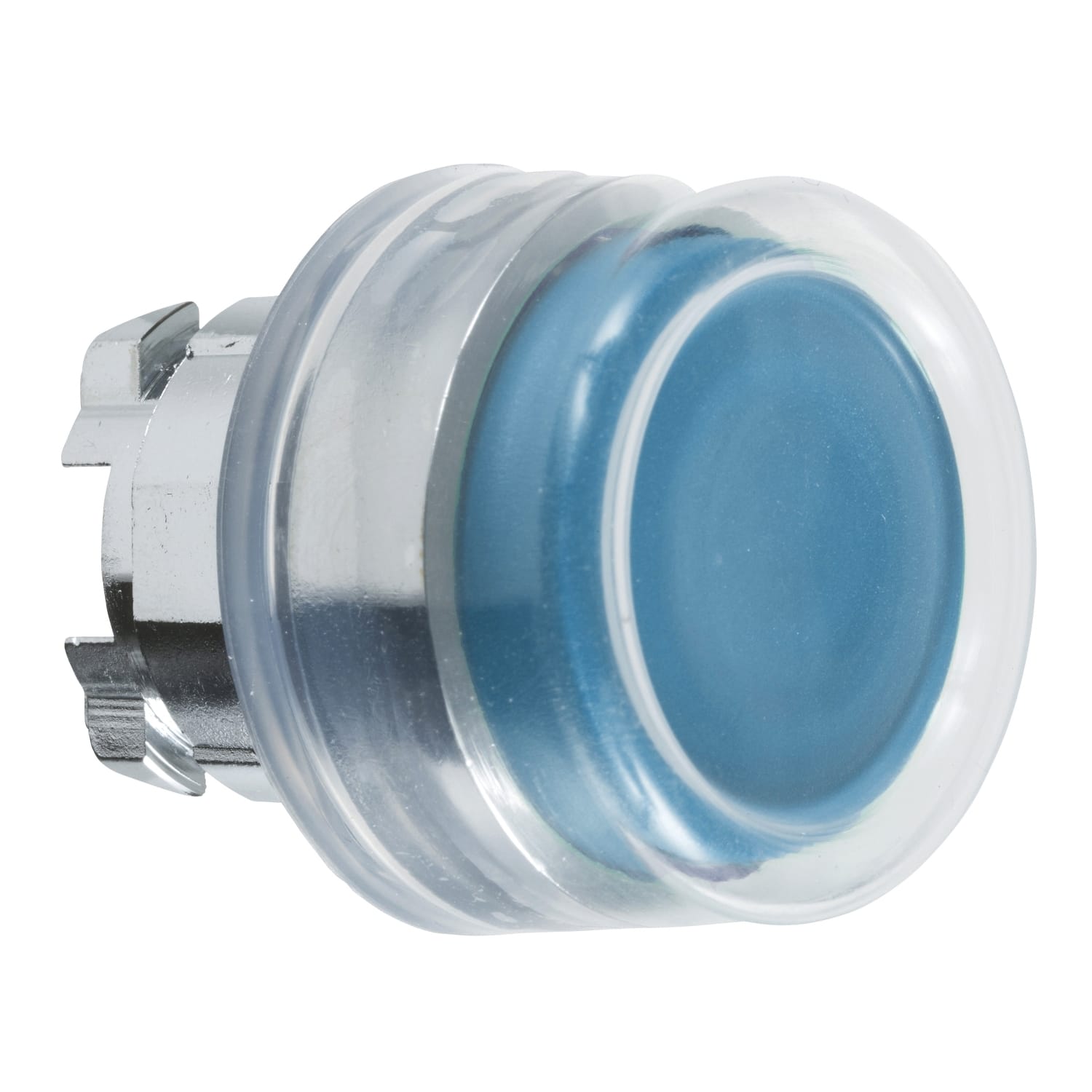 SCHNEIDER ELECTRIC - SNRZB4BP68 Testa pulsante Ø22 - filoghiera—blu - (silicone trasparente)