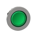 SCHNEIDER ELECTRIC - SNRZB4FA38 Testa pulsante verde filopannello per inserimento etichette- per LED universale- Ø30