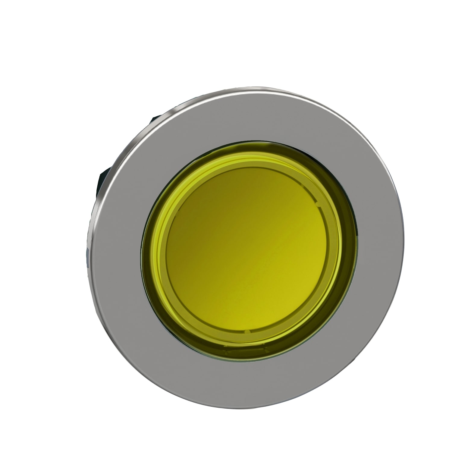 SCHNEIDER ELECTRIC - SNRZB4FW383 Testa pulsante luminoso giallo filopannello- per LED universale- Ø30
