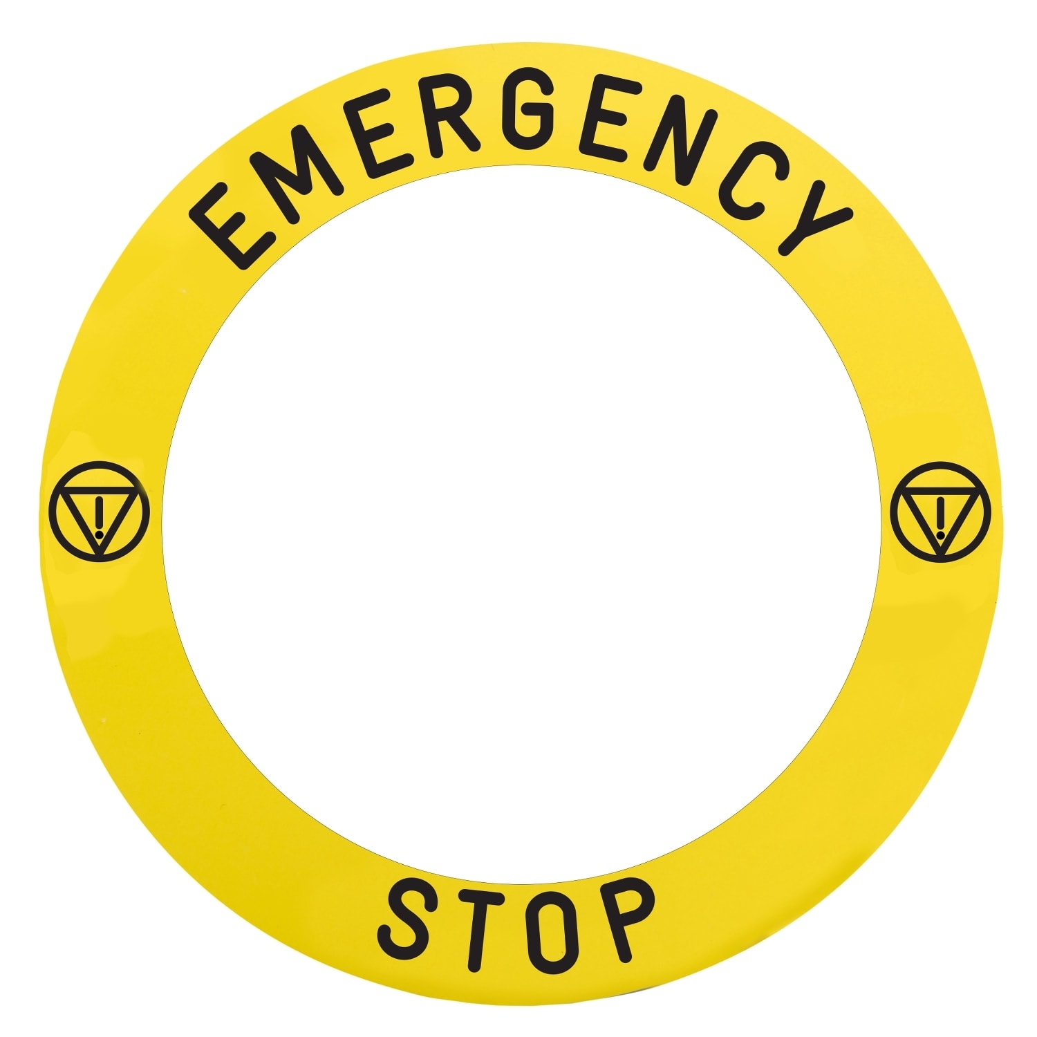 SCHNEIDER ELECTRIC - SNRZBY8L330 ETICHETTA EMERGENCY STOP DIAM.90MM