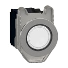 SCHNEIDER ELECTRIC - SNRXB4FW31G5 Pulsante luminoso bianco filopannello LED universale 120VAC 1NO+1NC- Ø30