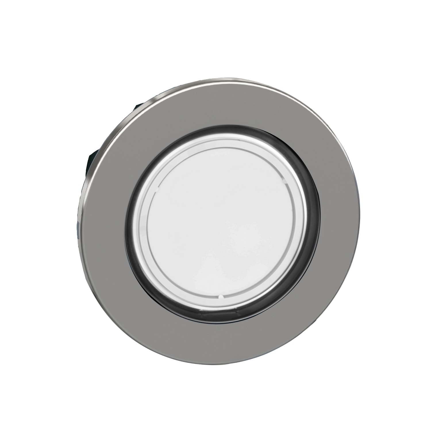 SCHNEIDER ELECTRIC - SNRZB4FW313 Testa pulsante luminoso  bianco filopannello - per LED universale- Ø30