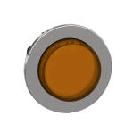 SCHNEIDER ELECTRIC - SNRZB4FH53 Testa pulsante luminoso sporgente arancione filopannello ad aggancio passo-passo- per LED universale- Ø30