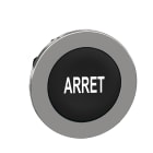 SCHNEIDER ELECTRIC - SNRZB4FA233 Testa pulsante nero filopannello con marcatura ARRET