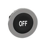 SCHNEIDER ELECTRIC - SNRZB4FA235 Testa pulsante nero filopannello con marcatura OFF