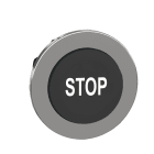 SCHNEIDER ELECTRIC - SNRZB4FL234 Testa pulsante sporgente nero filopannello con marcatura STOP